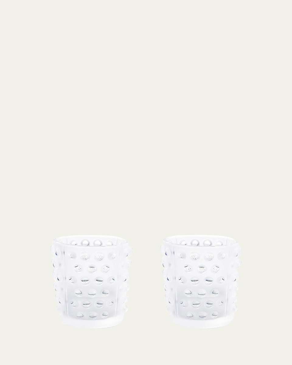 Mossi Crystal Votive Candleholders, Set of 2